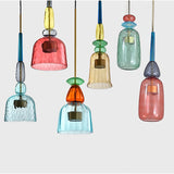 Tyalez Nordic Glass Candy Pendant Lights