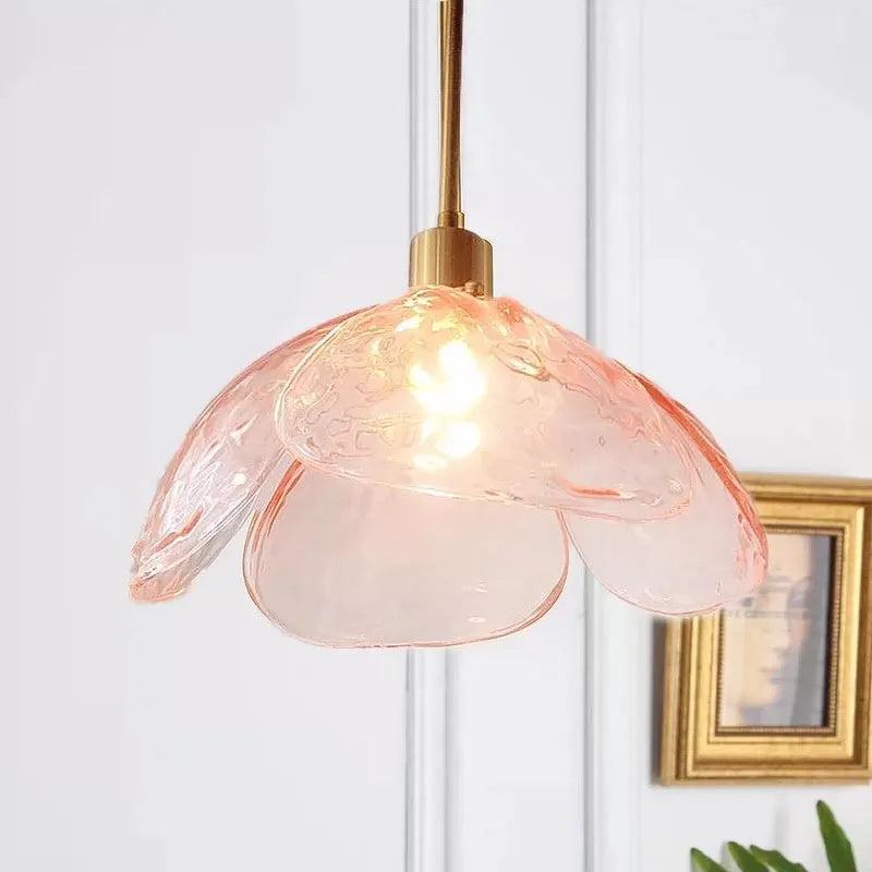 Modern Flower-Inspired Bedside Pendant Lamp