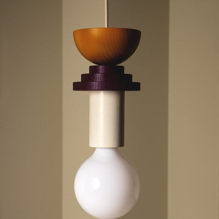 Tyalez Design Colored Wood Blocks Pendant Light