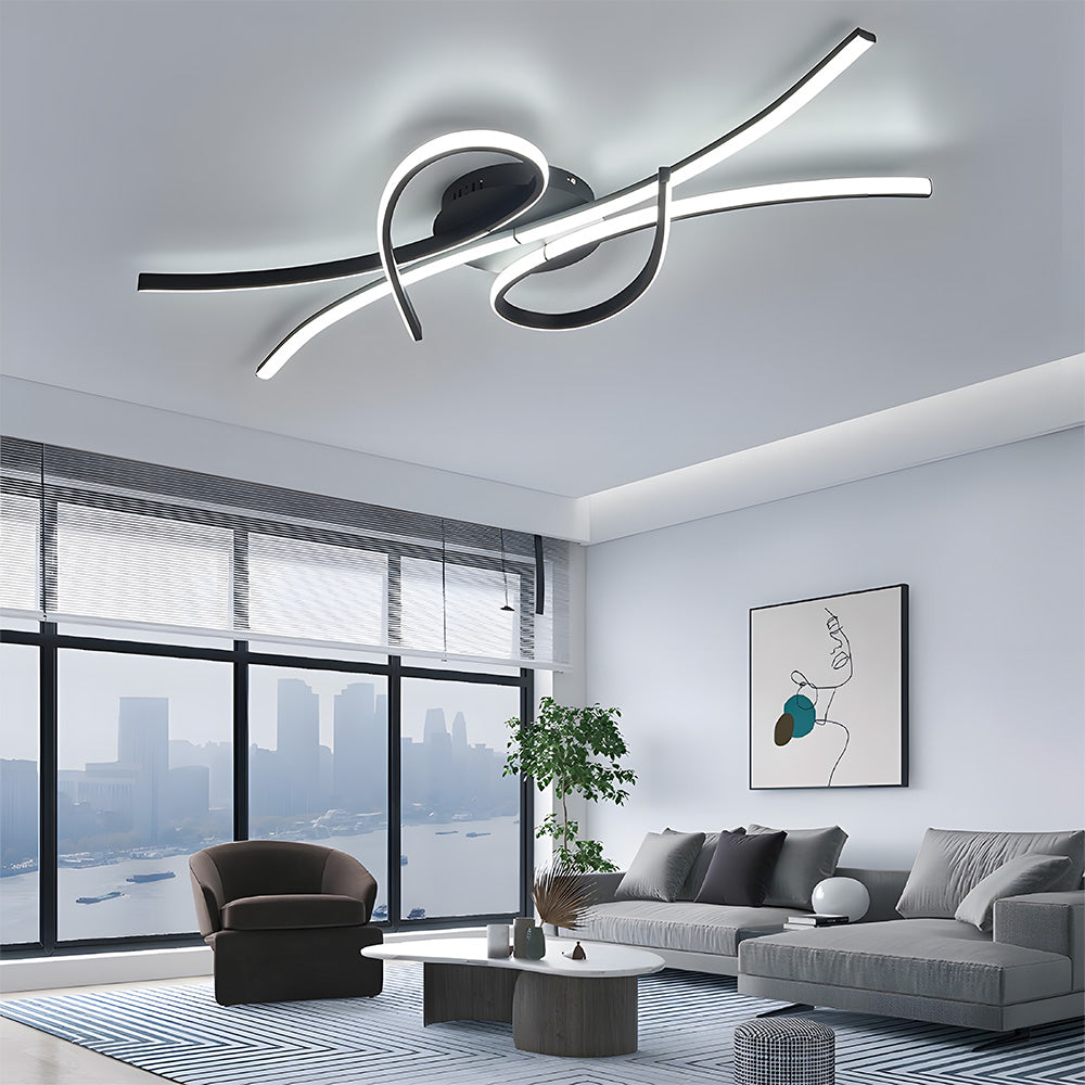Tyalez Unique Creative Musical Notes Living Room LED Ceiling Lamp