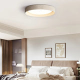 Tyalez Industrial Round Cement Flush Mount Ceiling Light