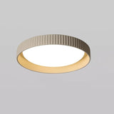 Tyalez Industrial Round Cement Flush Mount Ceiling Light