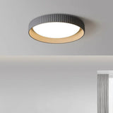 Tyalez Industrial Round Cement Flush Mount Ceiling Light