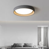 Tyalez Industrial Round Cement Flush Mount Ceiling Light