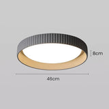 Tyalez Industrial Round Cement Flush Mount Ceiling Light