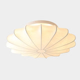 Tyalez White Silk Flush Mount Ceiling Light