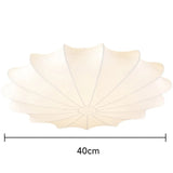 Tyalez White Silk Flush Mount Ceiling Light