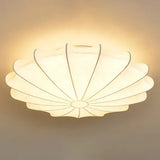 Tyalez White Silk Flush Mount Ceiling Light