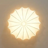 Tyalez White Silk Flush Mount Ceiling Light