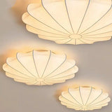 Tyalez White Silk Flush Mount Ceiling Light