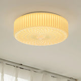 Tyalez Retro Nostalgia Milky White Art Glass Recessed Ceiling Light