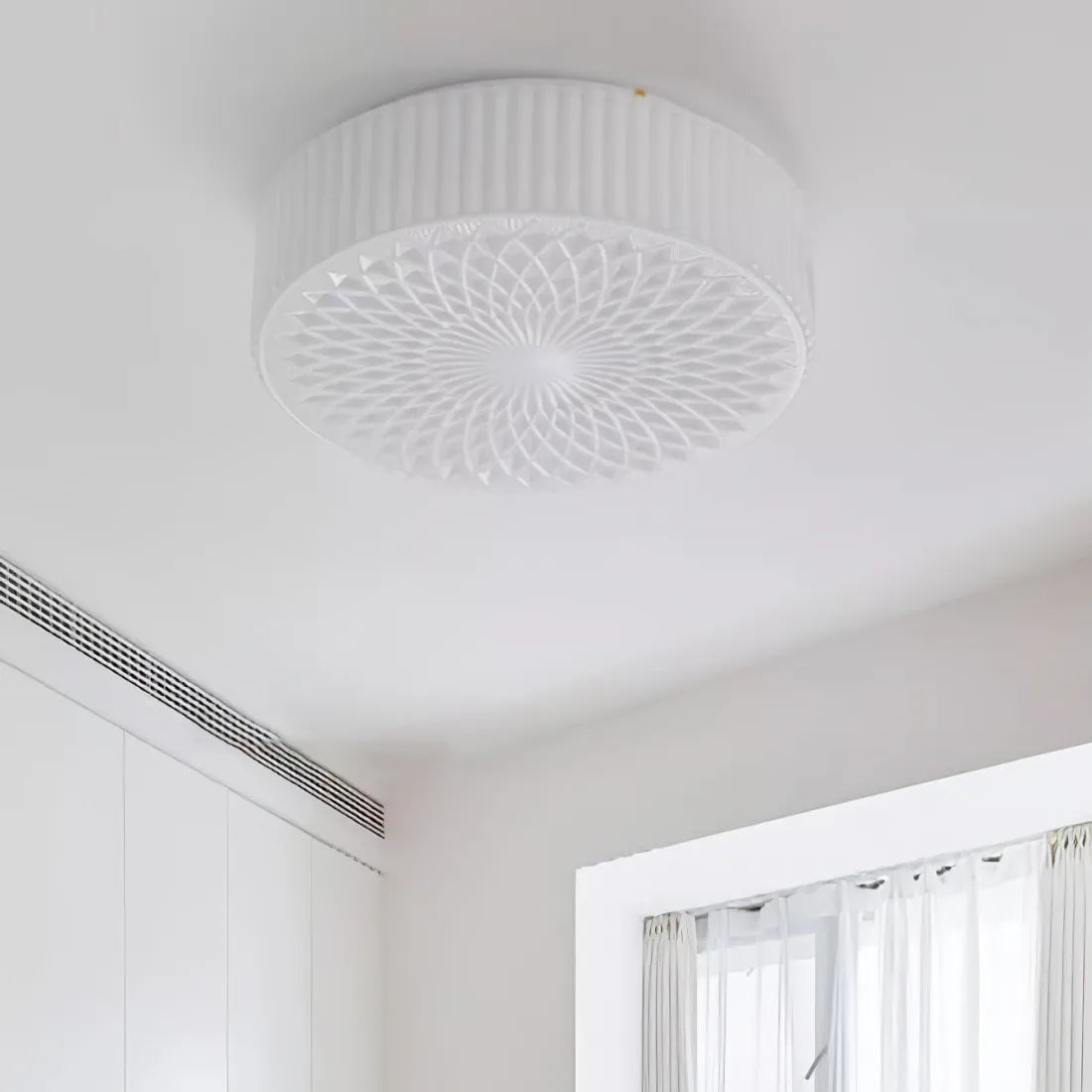 Tyalez Retro Nostalgia Milky White Art Glass Recessed Ceiling Light