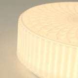 Tyalez Retro Nostalgia Milky White Art Glass Recessed Ceiling Light