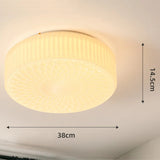 Tyalez Retro Nostalgia Milky White Art Glass Recessed Ceiling Light