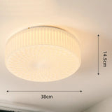 Tyalez Retro Nostalgia Milky White Art Glass Recessed Ceiling Light