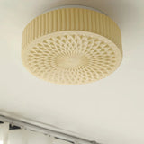 Tyalez Retro Nostalgia Milky White Art Glass Recessed Ceiling Light