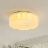 Tyalez Retro Nostalgia Milky White Art Glass Recessed Ceiling Light