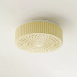 Tyalez Retro Nostalgia Milky White Art Glass Recessed Ceiling Light