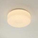 Tyalez Retro Nostalgia Milky White Art Glass Recessed Ceiling Light