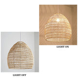 Tyalez Handmade Vintage Rattan Bamboo Pendant Light
