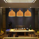Tyalez Hand Rattan Basket Dining Room Pendant Light
