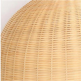 Tyalez Hand Rattan Basket Dining Room Pendant Light