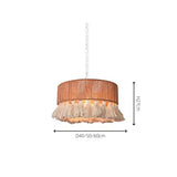 Tyalez Bohemian Creative Tassel Handmade Hemp Rope Pendant Light