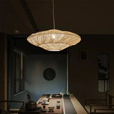 Tyalez Creative Rattan Flying Saucer Ceiling Light