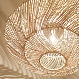 Tyalez Creative Rattan Flying Saucer Ceiling Light
