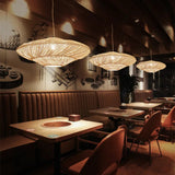 Tyalez Creative Rattan Flying Saucer Ceiling Light