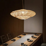 Tyalez Creative Rattan Flying Saucer Ceiling Light