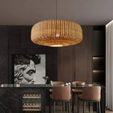 Tyalez Woven Rattan Pendant Lighting Countryside Style