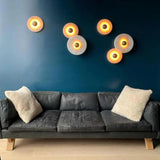Tyalez Modern Sipmple Round Alabaster Wall Light