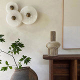 Tyalez Modern Sipmple Round Alabaster Wall Light