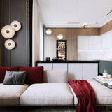 Tyalez Modern Sipmple Round Alabaster Wall Light