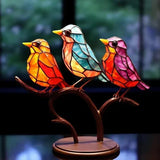 Tyalez Chic Acrylic Painted Bird Table Lamp