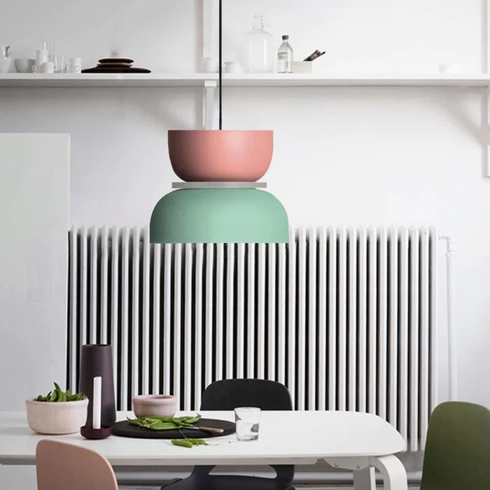 Tyalez Nordic Simple Macaron Acrylic Chandelier