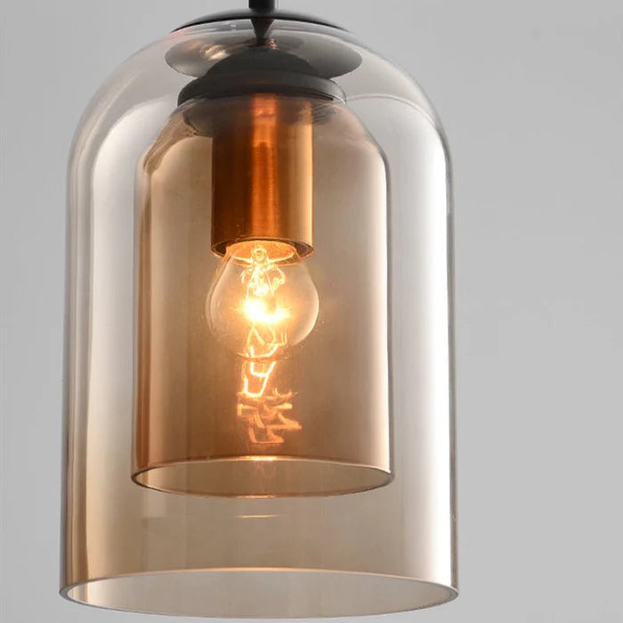 Tyalez Double Glass Pendant Lamp