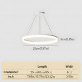 Modern Round Ring Linear Pendant Light