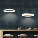 Modern Round Ring Linear Pendant Light