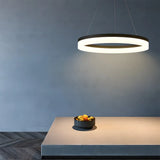 Modern Round Ring Linear Pendant Light