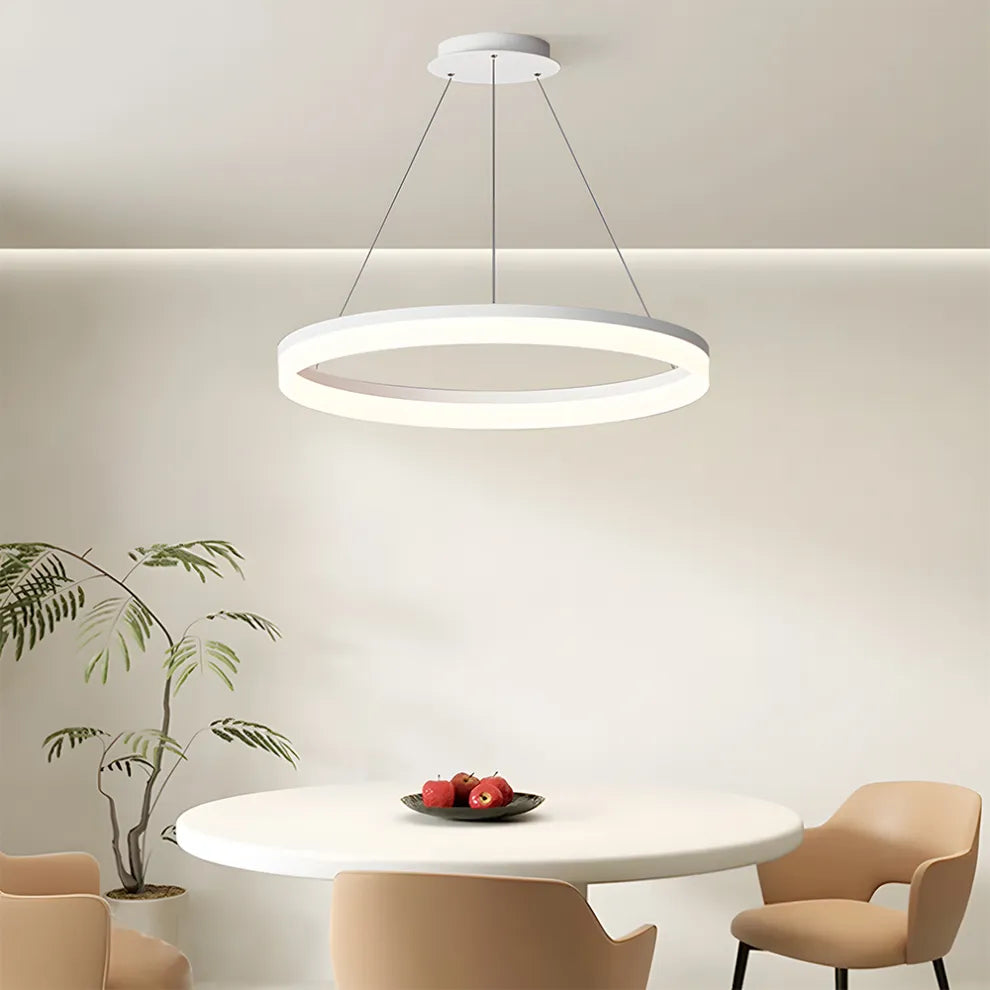 Modern Round Ring Linear Pendant Light
