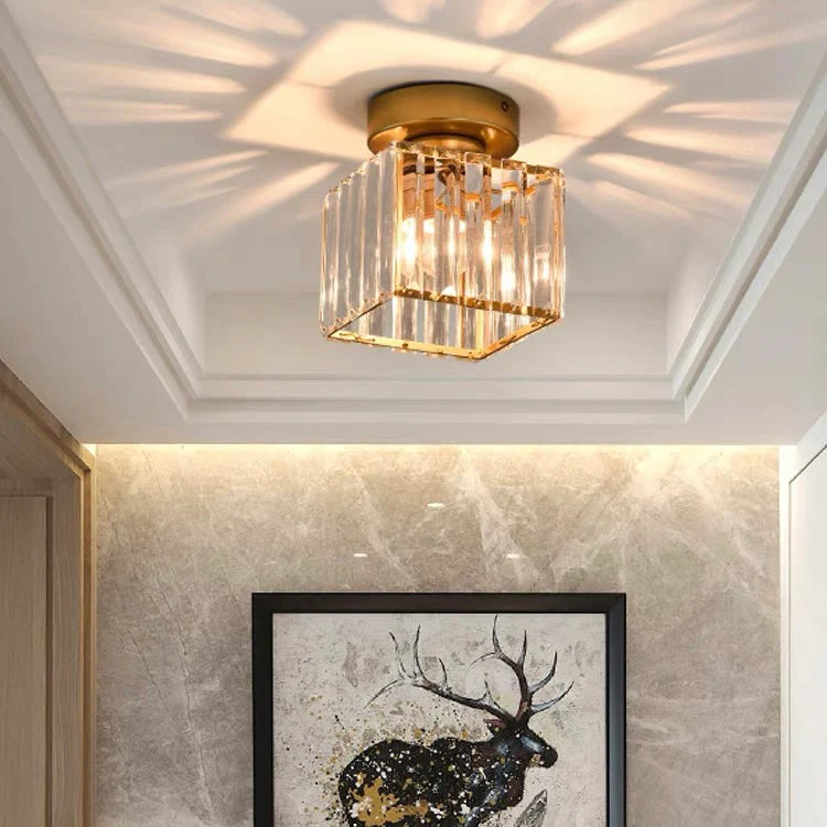 Tyalez Modern Nordic Crystal Glass LED Ceiling Light