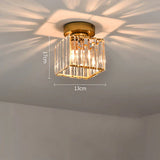 Tyalez Modern Nordic Crystal Glass LED Ceiling Light