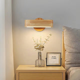Tyalez Nordic Rotatable LED Wooden Wall Light