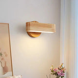 Tyalez Nordic Rotatable LED Wooden Wall Light