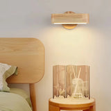 Tyalez Nordic Rotatable LED Wooden Wall Light