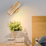 Tyalez Nordic Rotatable LED Wooden Wall Light