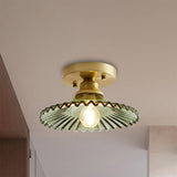 Tyalez Nordic Glass Semi-Flush Mount Ceiling Light
