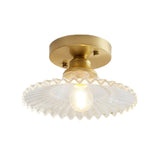 Tyalez Nordic Glass Semi-Flush Mount Ceiling Light